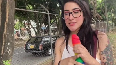 How to Ride a Bike while i Fuck my Pussy with a Dildo