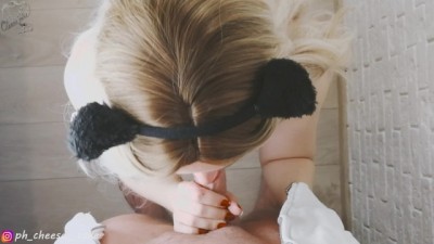 Cute Kitty Sucks my Dick