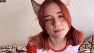 Ahegao Face Babe Deep Sucking Big Cock and Doggy Fuck