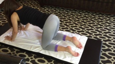 Babe Booty Workout Ends in a Creampie