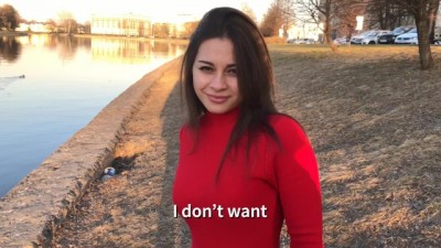 Young girl play with transmission of her new friend +18 (+18)