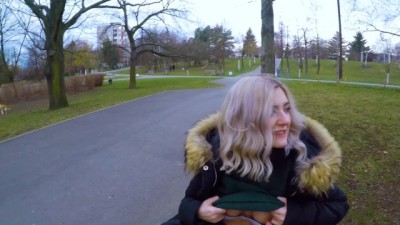 Public blowjob in the park by Eva