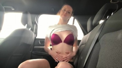 Taking an Uber and getting naughty in the backseat