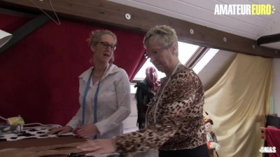 Old German Ladies Fun Threesome With Lucky Man