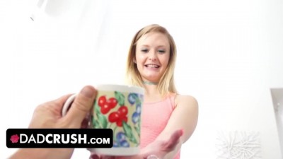 Lana Carter - Sexy Pale Blonde Rewards Stepdad With Passionate Blowjob