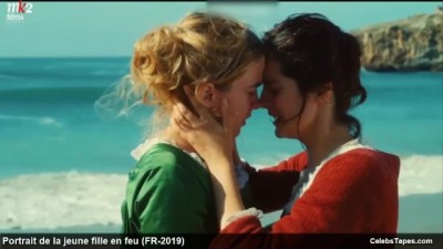 Adele Haenel & Noemie Merlant all nude and erotic movie scenes