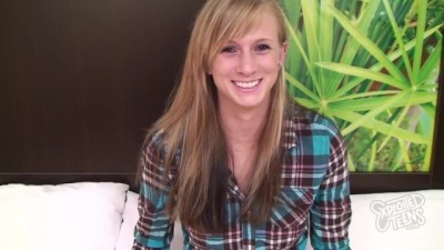 Brand new Blonde 18 Yr old first Timer Gets Creampied