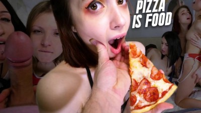 Gina GerStepson, Keokistar & Yukki Amey Fuck Pizza Delivery Boy Jean-Marie Corda in a Foursome
