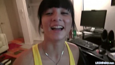 Pornmaki Little Bailey with natural tits and fucked hard pussy