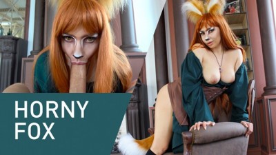 Horny Fox Sucks Huge uk truck porn Cock Eagerly! Cosplay, 4K!