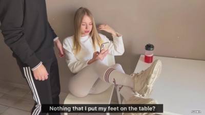 Insolent Girlfriend Threw Her Legs On The Table vintagehandjobs And Was Fucked For It