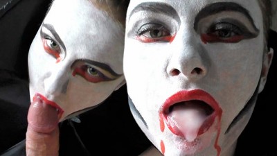 Vampire Girl Passionate Sucks Stepdaughter swap porn Big Cock to Cum In Mouth