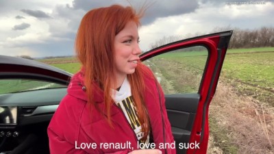 Stranger swallows dick to porn extreme squirting the throat! Lots of cum in public!