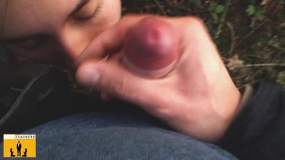 Russian girl made a blowjob in German park (family Stepmom anal massage outdoor porn) nov