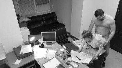 Seduction of Office Secretary Caught on Hidden Security Cam