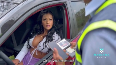 I fuck turkish tits a traffic officer on a public road