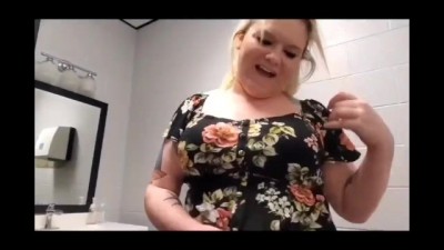 Fucking Married Coworker at the Office and Bathroom with Creampie