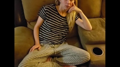Step Sibling Porn almost Caught by Parents as we Cum POV!!