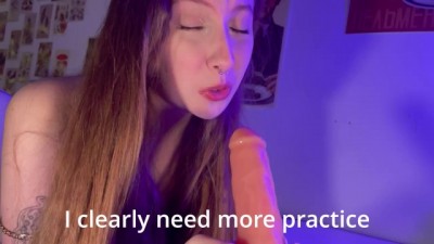 Naughty Stepsister's Sizzling Oral Skills Practice