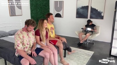 College Jocks Pound Busty Milf in Steamy MMF Encounter