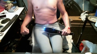 Full Bladder Massager Mayhem: Tight Leggings Wet & Wild!