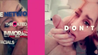 Blonde Babe Offers Naughty Door-to-Door Dick Sucking Services
