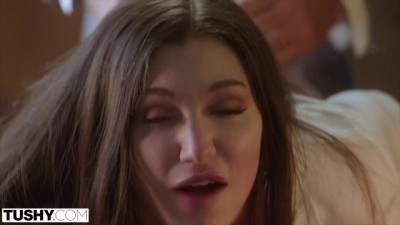 Anal Addict Struts Her Stuff in a Juicy TUSHY Interview