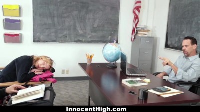 Naughty Schoolgirl Caught Without Panties