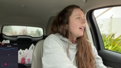 Horny Public Play: Naughty Adventures at Target and Starbucks Drive-Thru!
