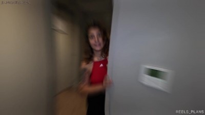 Curvy French Babe Gets Caught Cheating and Fucked by Her Roommate