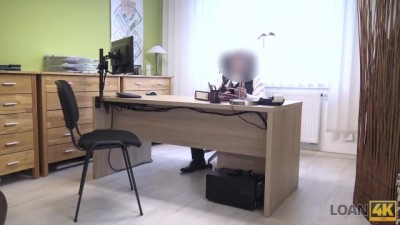 Russian Babe Rides Banker's Cock in Office