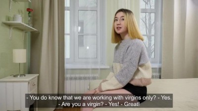 Busty Virgin Blonde Gets Off Solo