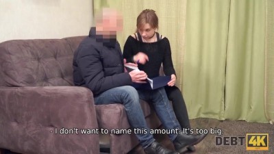 Financial Domination: Young Debtor Settles Her Dues in Naughty Ways (+18)