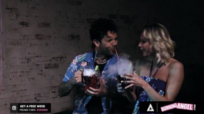 Fiery Dancer Gets Wrecked By Barman's Massive Cock at Tiki Bar