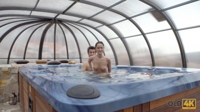 Erotic Old-young Encounter: Lustful Moans and Long Legs in Steamy Action (+18)