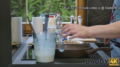 Hot Kitchen Fuck Session with the Cook