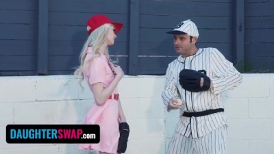 Step Daughters Get Dirty: Naughty Baseball Bat Fun