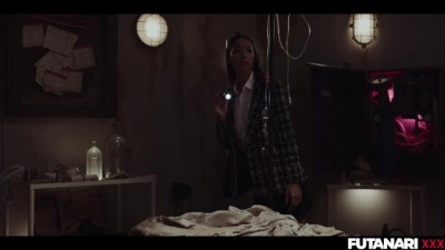 Ghostly Futa Sex Haunts Ebony Beauty - Intense Cumshots