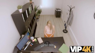 Kinky Office Blue: Blonde Bombshell Seduces Cash King!